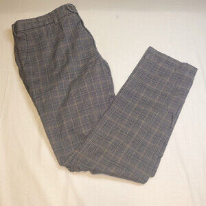 Meyer Chinos / Casual Pants Size 54 (38 US) Bonn In Gray Plaid Cotton Blend